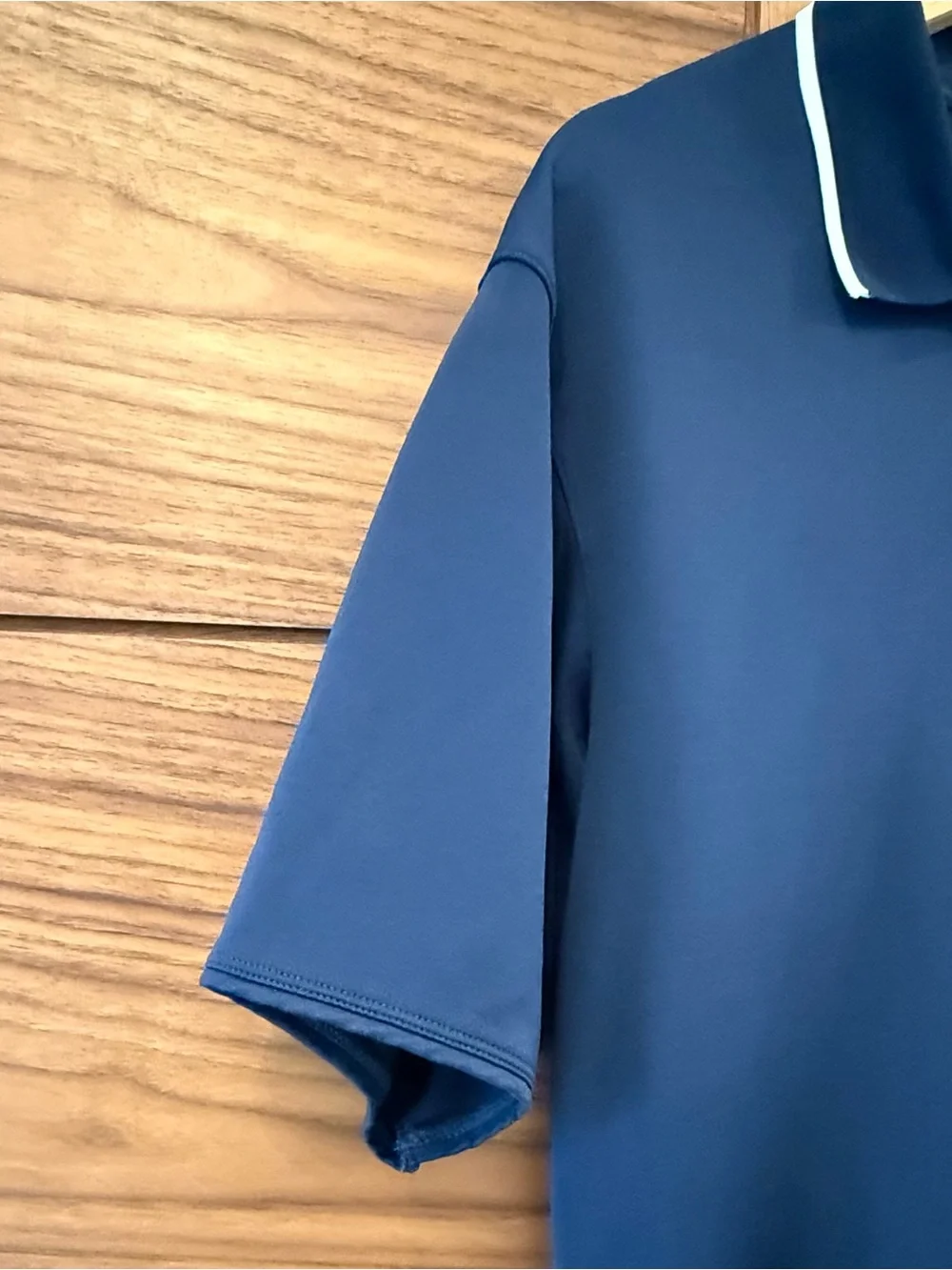 Nike FIT DRY Men's Navy Polo Shirt with Contrast Trim Large